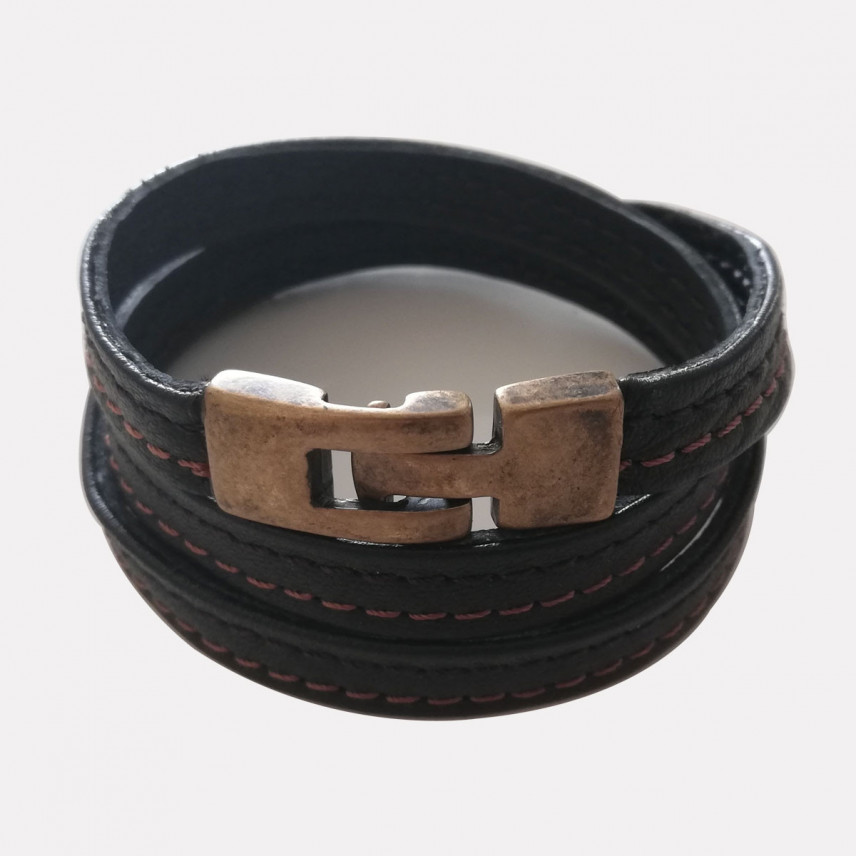 Bracelet Fossil Collection Leather Essentials | Bracelet Homme | JF04133040  | Montres and Co