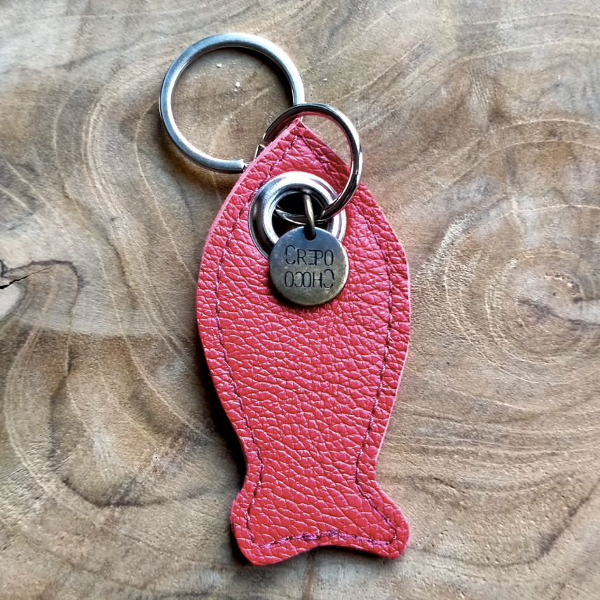 couleur Rouge Pas de porte-clés Porte-clés en cuir pour hommes et femmes,  pochette de